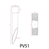 Black Heavy Duty PVC Post with Cap for Outdoor - Abba Lighting USA