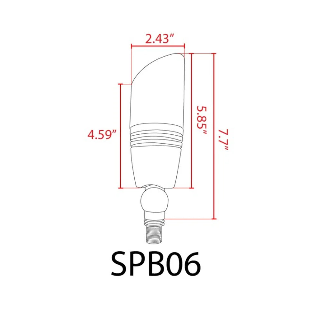 Bullet Heavy Duty Cast Brass SPB06 Up Light - Abba Lighting USA