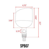 Natural Brass PAR36 SPB07 Up Light  - Abba Lighting USA