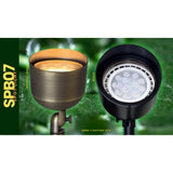 Natural Brass PAR36 SPB07 Up Light  - Abba Lighting USA