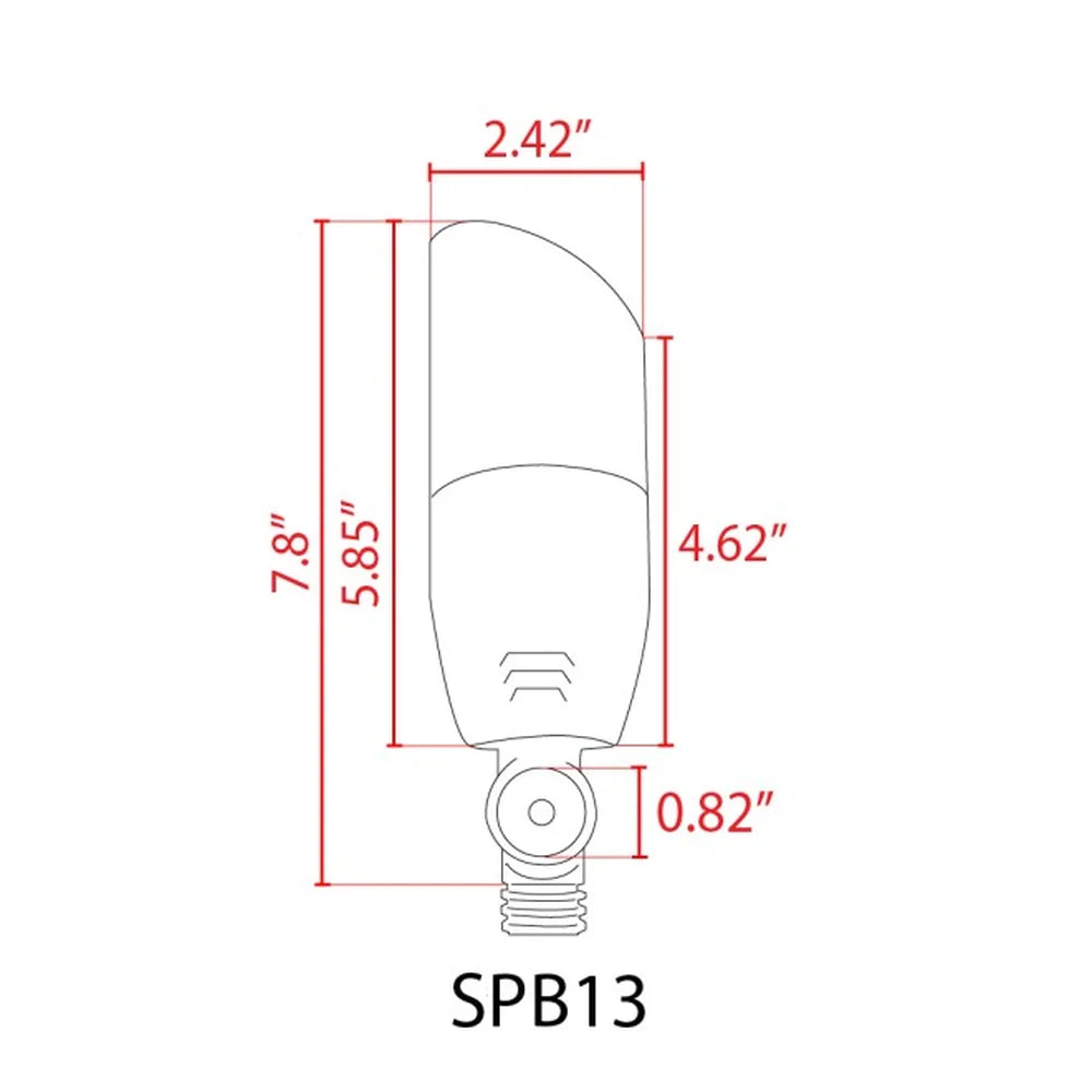 3W-12W  Heavy Duty Cast Brass SPB13 Up Light  - Abba Lighting USA