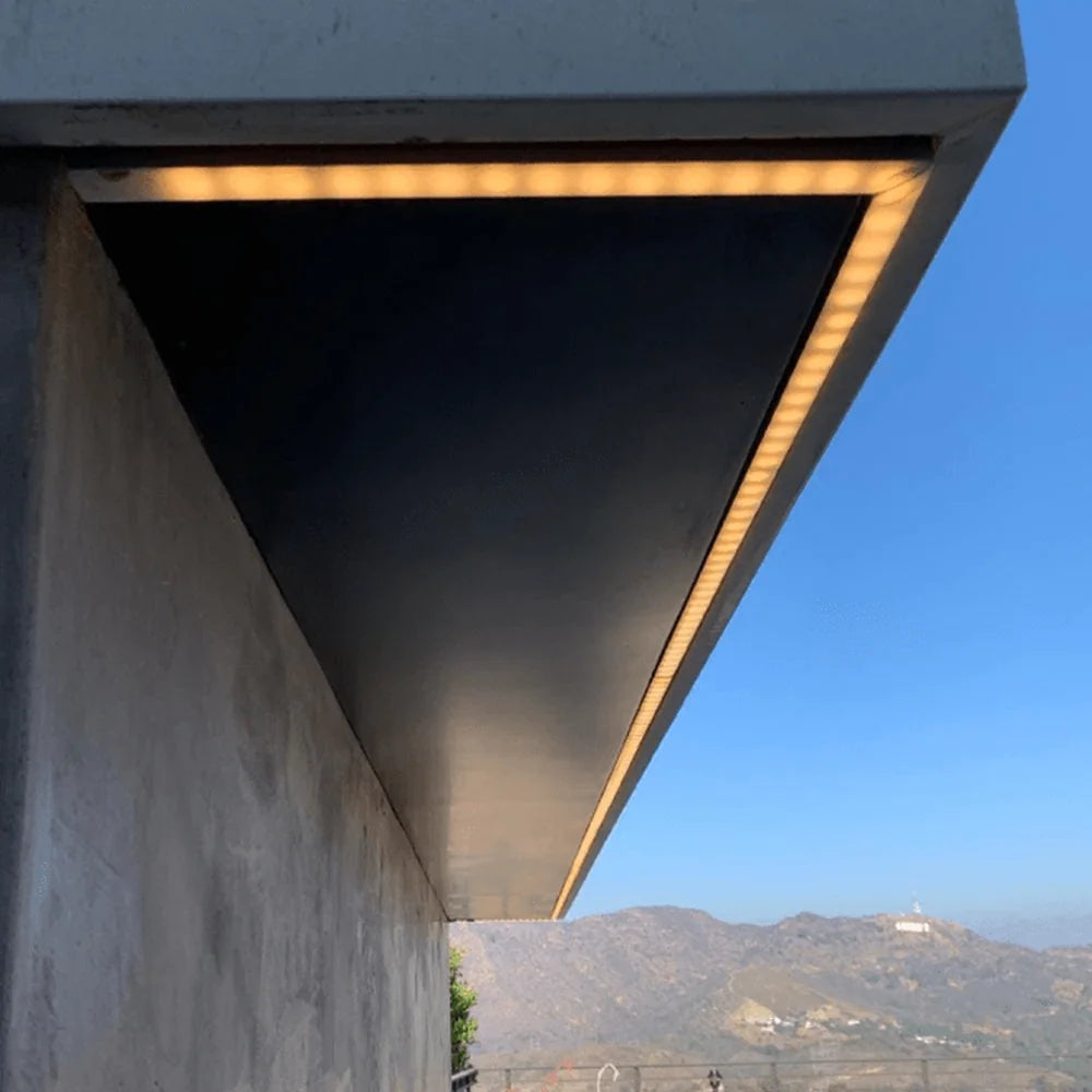 11/16" Recessed Black Aluminum Channel - Abba Lighting USA
