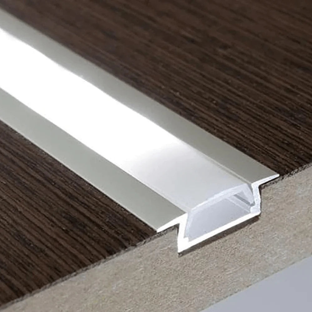 11/16" Recessed Black Aluminum Channel - Abba Lighting USA