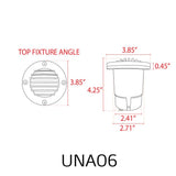 Heavy Duty Cast Aluminum Well Light Black Finish IP65 - Abba Lighting USA