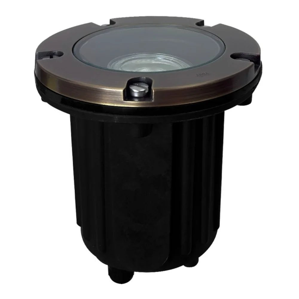 Heavy Duty Cast Brass Well Light Dark/Natural Finish IP65 - Abba Lighting USA