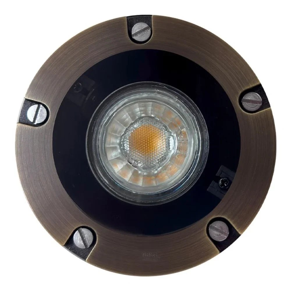 Heavy Duty Cast Brass Well Light Dark/Natural Finish IP65 - Abba Lighting USA