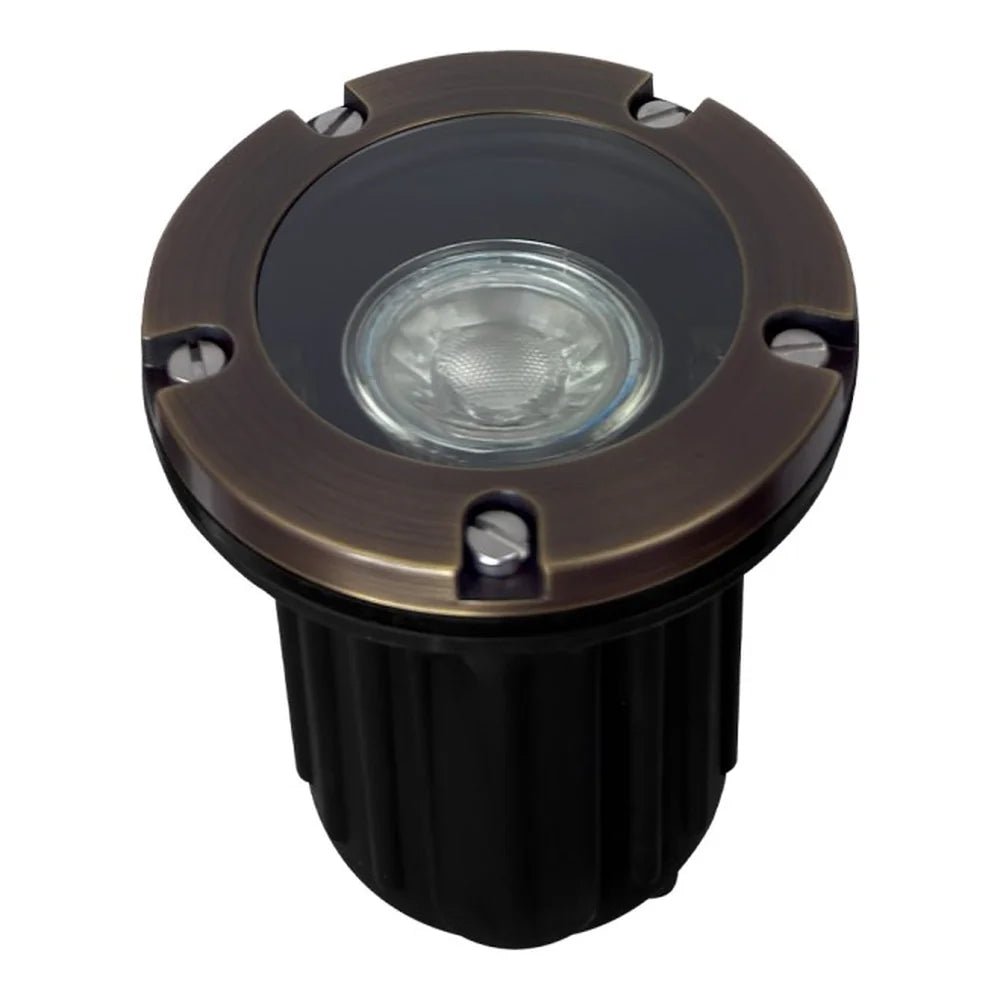 Heavy Duty Cast Brass Well Light Dark/Natural Finish IP65 - Abba Lighting USA