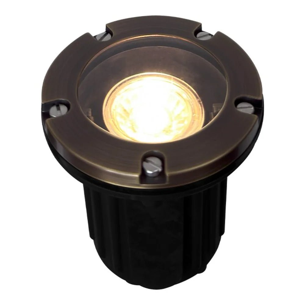 Heavy Duty Cast Brass Well Light Dark/Natural Finish IP65 - Abba Lighting USA