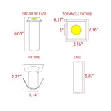 3W 12V Square Stainless Steel Well Light - Abba Lighting USA