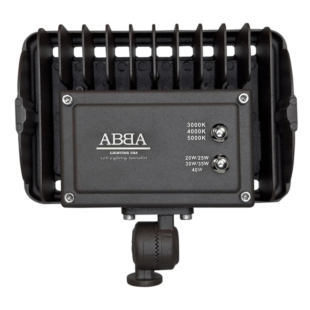 40W Integrated 3CCT Aluminum Flood Light Outdoor - Abba Lighting USA