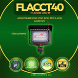 40W Integrated 3CCT Aluminum Flood Light Outdoor - Abba Lighting USA