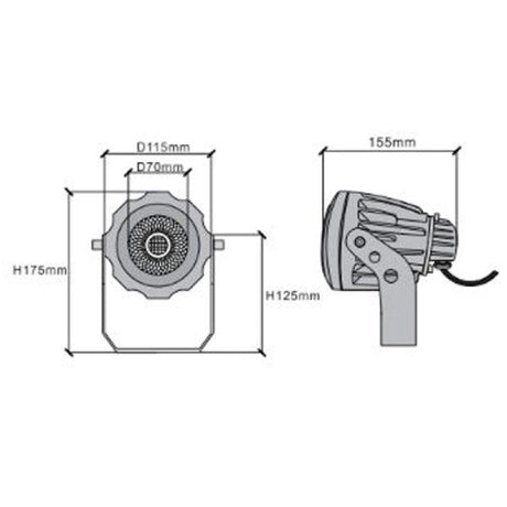 20W Tree Spot Light LED Up Light - Abba Lighting USA