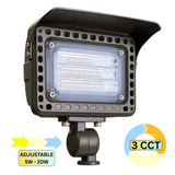 3CCT Adjustable Aluminum Flood Light 5W to 20W LED Outdoor - Abba Lighting USA