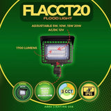 3CCT Adjustable Aluminum Flood Light 5W to 20W LED Outdoor - Abba Lighting USA