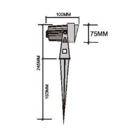 7W Spot Up Light - Abba Lighting USA