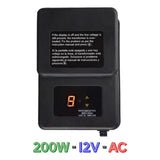 200W Digital Plastic Transformer Outdoor - Abba Lighting USA