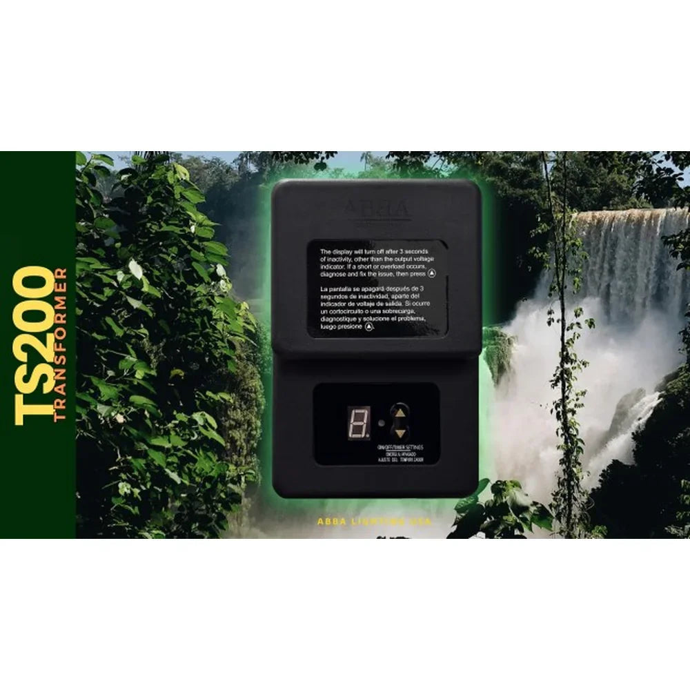 200W Digital Plastic Transformer Outdoor - Abba Lighting USA