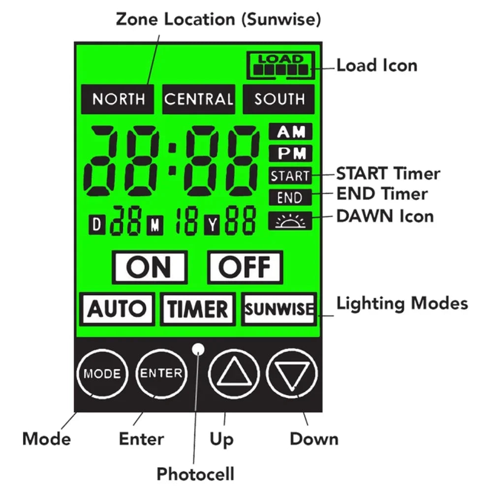 300W Digital Plastic Transformer with Photo Cell & Timer - Abba Lighting USA