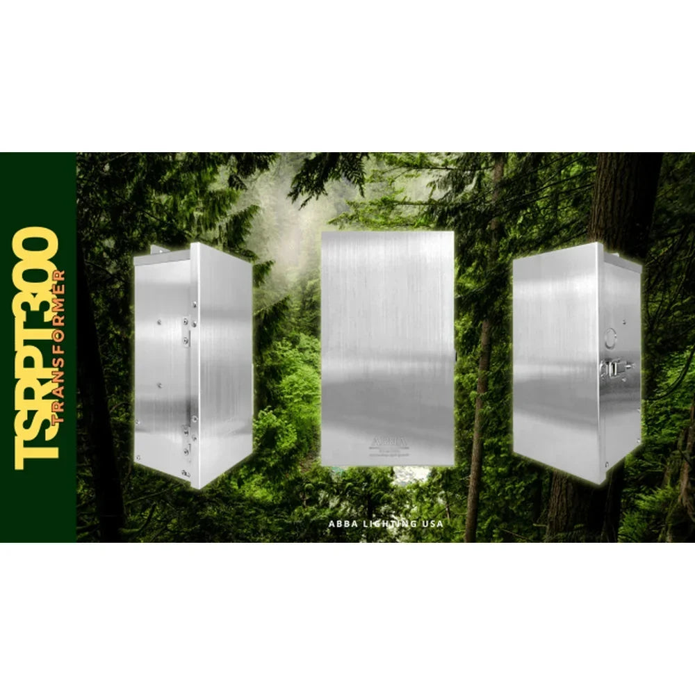 300W Stainless Steel Outdoor Transformer Manual Control - Abba Lighting USA