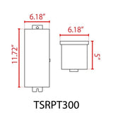 300W Stainless Steel Outdoor Transformer Manual Control - Abba Lighting USA