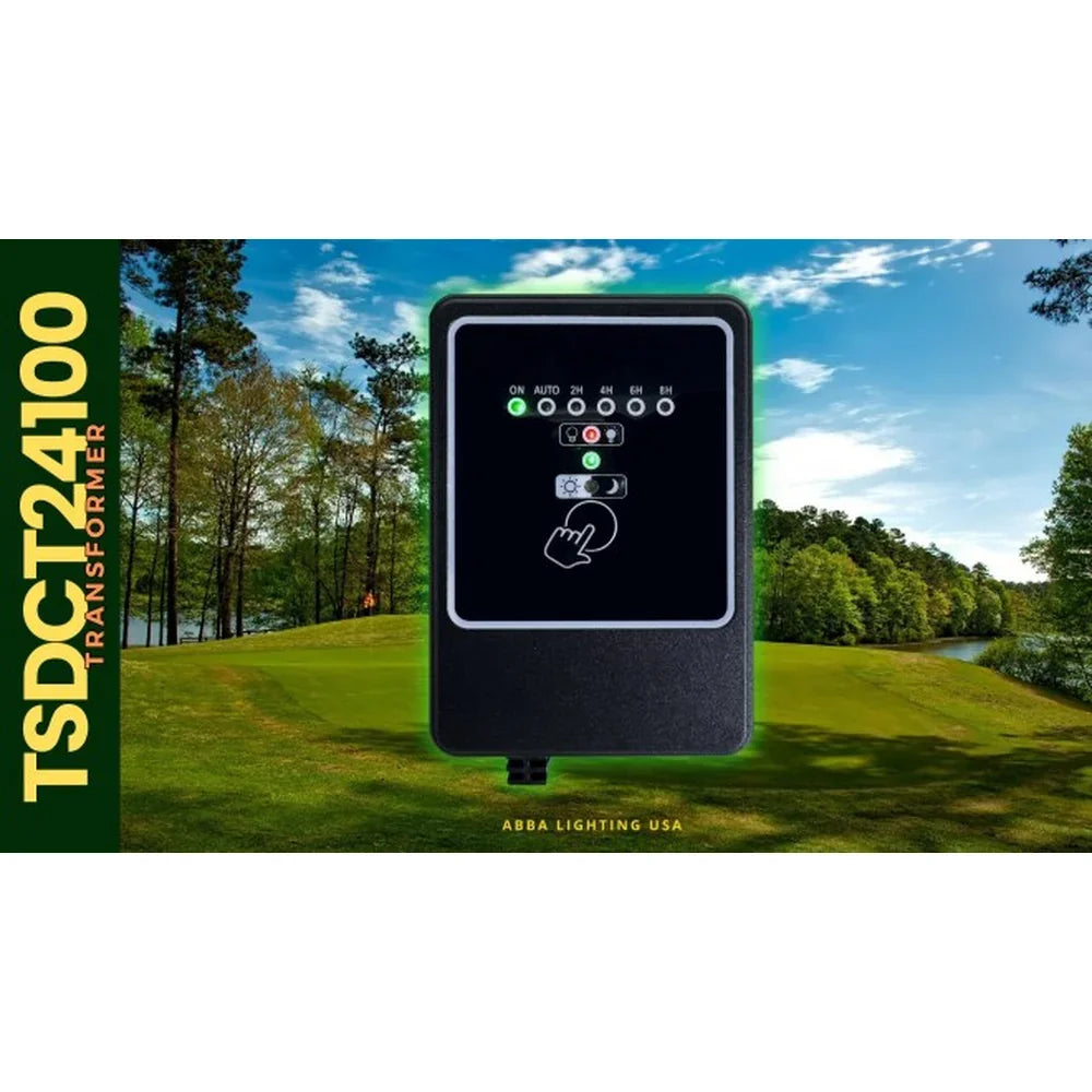 24V 100W Waterproof LED Transformer with Timer and Photo - Abba Lighting USA