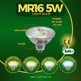 5W MR16 LED Bulb 38° IP65 Waterproof ETL Listed Outdoor - Abba Lighting USA