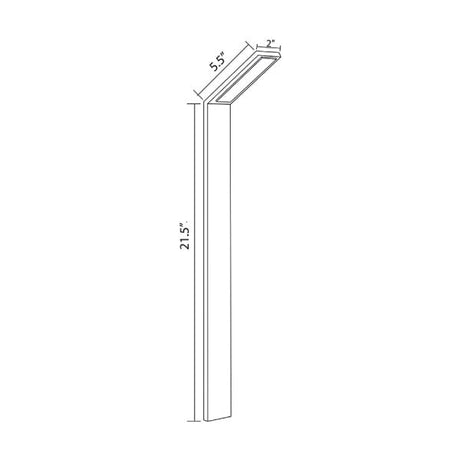 3W Slim Angled Path Light - Abba Lighting USA