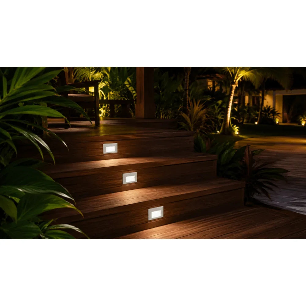3CCT Aluminum Step/Deck Light Integrated LED Surface Mount, - Abba Lighting USA