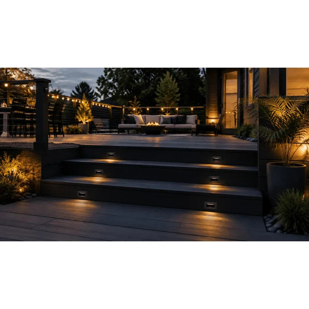 3CCT Aluminum Step/Deck Light Integrated LED Surface Mount, - Abba Lighting USA