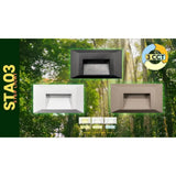 3CCT Aluminum Step/Deck Light Integrated LED Surface Mount, - Abba Lighting USA