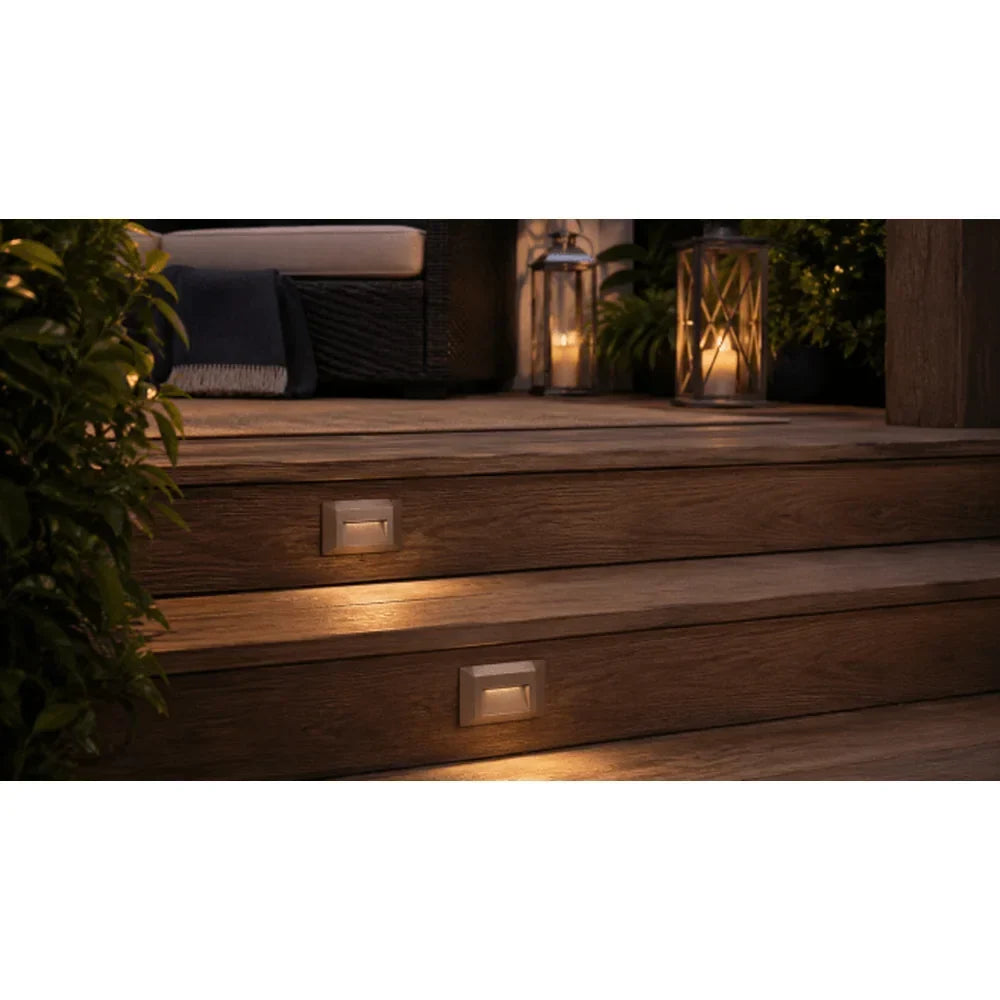 3CCT Aluminum Step/Deck Light Integrated LED Surface Mount, - Abba Lighting USA
