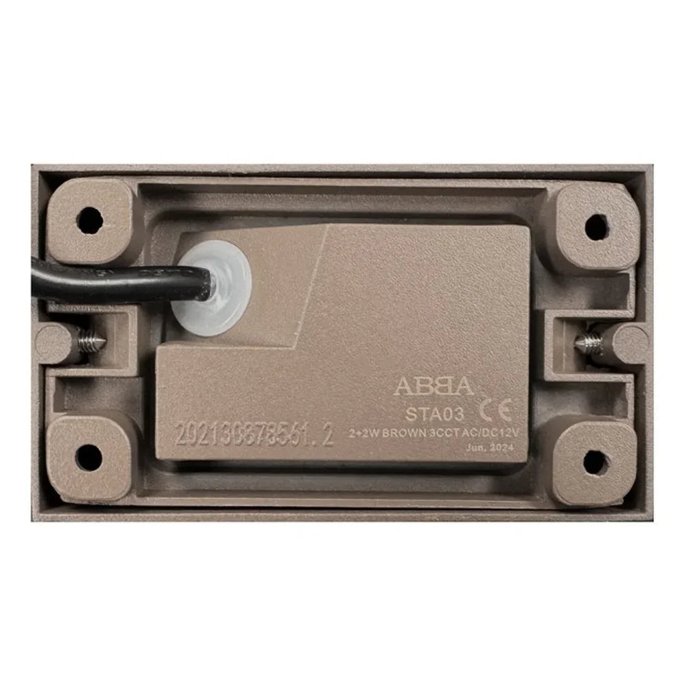 3CCT Aluminum Step/Deck Light Integrated LED Surface Mount, - Abba Lighting USA