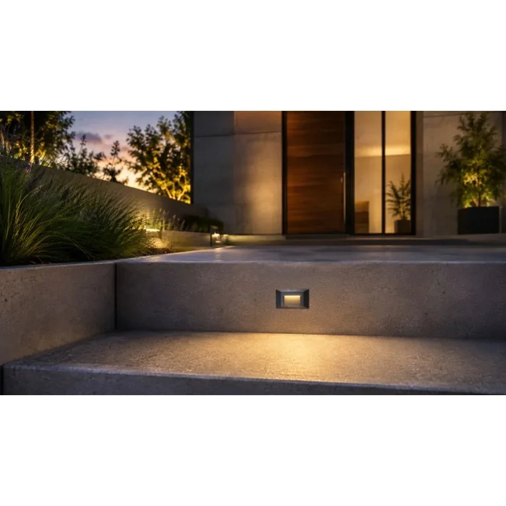 3CCT Aluminum Step/Deck Light Integrated LED Surface Mount, - Abba Lighting USA