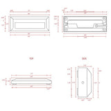 12V 8-13/16” Aluminum Built-in LED Step Light - Abba Lighting USA