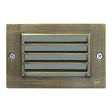 12V Brass Step Light Dark/Natural Finish Flush Mount Outdoor - Abba Lighting USA