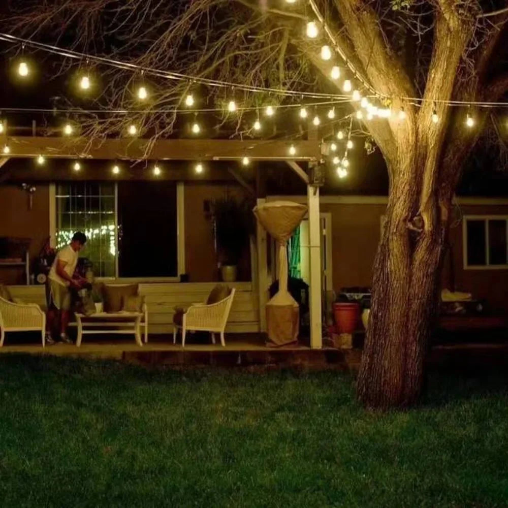 48 ft Low Voltage 2W LED String Lights 3000K IP65 - Abba Lighting USA
