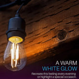 48 ft Low Voltage 2W LED String Lights 3000K IP65 - Abba Lighting USA