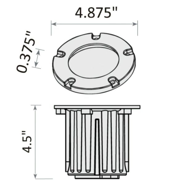 In-Ground Bronze Brass Well Light - Abba Lighting USA