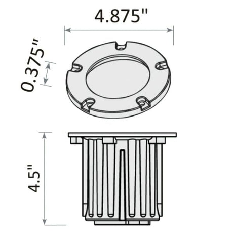 In-Ground Bronze Brass Well Light - Abba Lighting USA