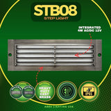 Brass Step Light 4W LED 3000K Outdoor Deck - ABBA Lighting USA