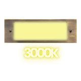 Integrated Brass Step Light 4W LED, 3000K, IP65 Waterproof - ABBA Lighting USA
