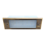 Integrated Brass Step Light 4W LED, 3000K, IP65 Waterproof - ABBA Lighting USA