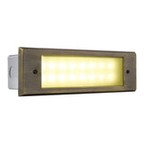 Integrated Brass Step Light 4W LED, 3000K, IP65 Waterproof - ABBA Lighting USA