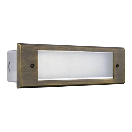 Integrated Brass Step Light 4W LED, 3000K, IP65 Waterproof - ABBA Lighting USA