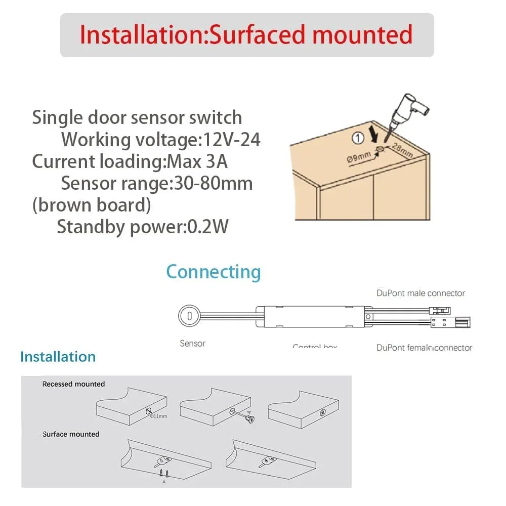 12/24V IR Sensor Switch for Closet & Under Cabinet LED - ADV