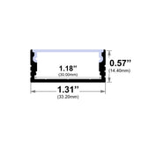 1-5/16" Slim Line 10' LED Channel - Alberko