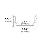 11/16" Low Profile Slim Line 10' LED Channel - Alberko