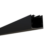 1-1/2" Square Surface Black Lens LED Channel 10ft - Alberko