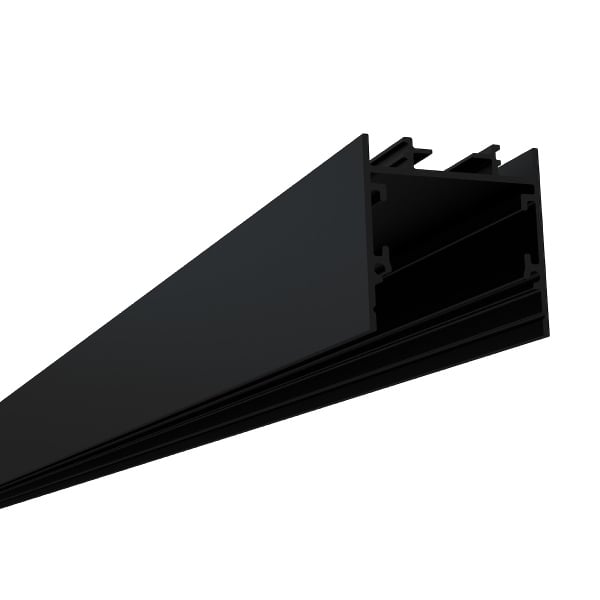 1-1/2" Square Surface / Pendant 10' Black LED Channel - Alberko