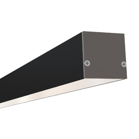 1-1/2" Square Surface / Pendant 10' Black LED Channel - Alberko
